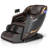 Massage Chair Full Body, Zero Gravity SL-Track Shiatsu Massage Recliner Chair with Body Scan, Airbags, Foot Rollers, Deep Yoga Stretch, Heating (U1-Brown)