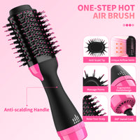 Foalom Hair Dryer Brush, Hair Dryer and Styler Volumizer, 4 in 1 Styling Tools Blow Dryer, Hair Straightener Brush for All Hair Types