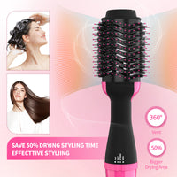 Foalom Hair Dryer Brush, Hair Dryer and Styler Volumizer, 4 in 1 Styling Tools Blow Dryer, Hair Straightener Brush for All Hair Types